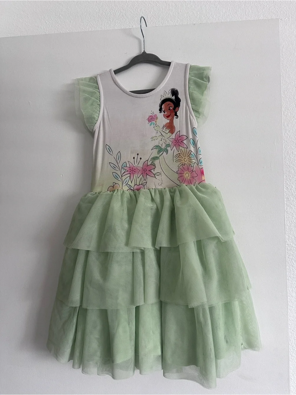 Little Sleepies Princess Tiana Tulle Floral Dress